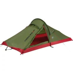 2-Persoons Tent|Tunneltenten-High Peak Siskin 2.0 LW lichtgewicht tunneltent pesto red
