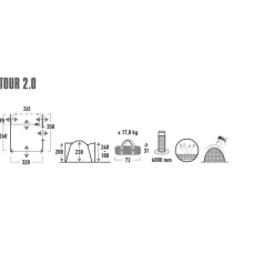 High Peak Tour 2.0 bustent< Bustenten