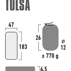 High Peak  Tulsa luchtbed dark grey< Luchtbedden