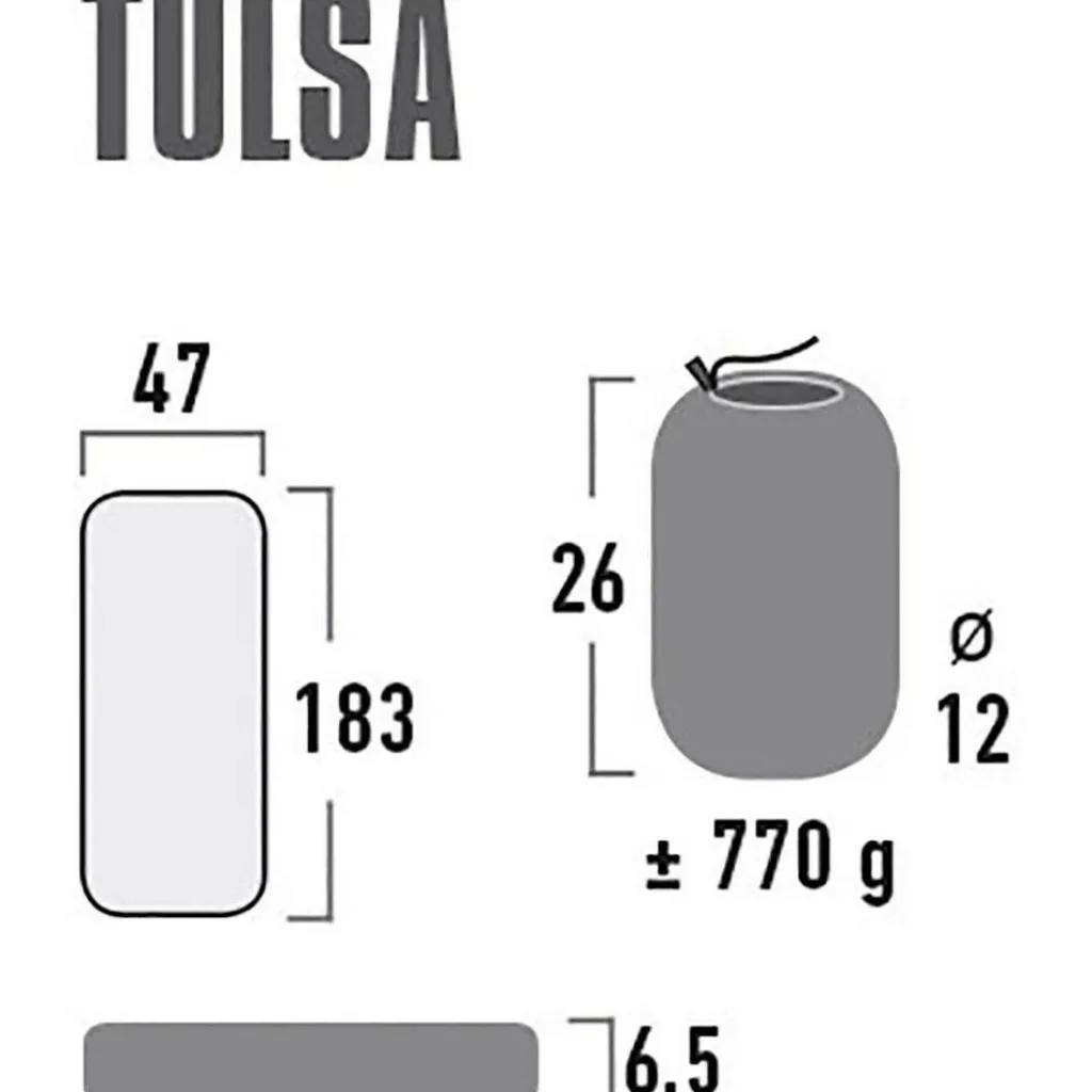 High Peak Tulsa luchtbed dark grey< Luchtbedden