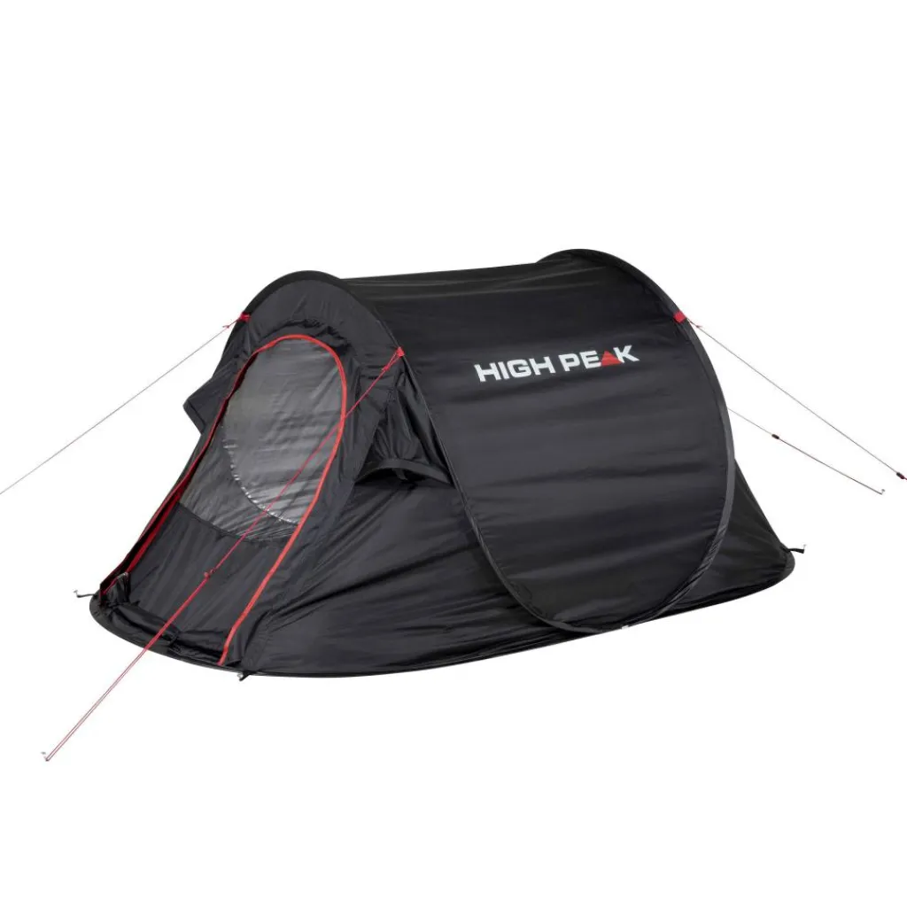 High Peak Vision 2 pop up tent black< 2-Persoons Tent|Tunneltenten