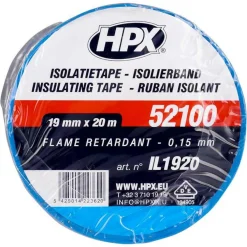 Lijm, Kit & Tape-HPX 52100 isolatietape blauw 19 mm x 20 meter