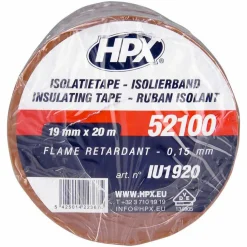 HPX 52100 isolatietape bruin 19 mm x 20 meter< Lijm, Kit & Tape