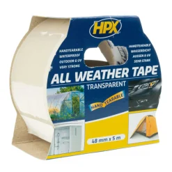 HPX All Weather tape transparant 48 mm x 25 meter< Lijm, Kit & Tape