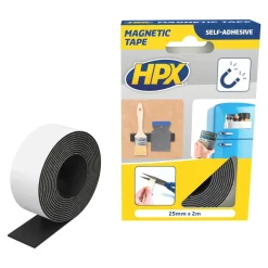 Lijm, Kit & Tape-HPX Magneetband 25 mm x 2 m zwart
