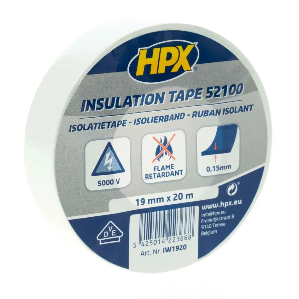 Lijm, Kit & Tape-HPX PVC VDE isolatietape 19 mm x 20 meter