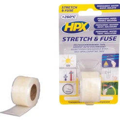 HPX Stretch & Fuse vulkaniserende tape zwart 25 mm x 1,8 mm< Lijm, Kit & Tape
