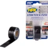 HPX Stretch & Fuse vulkaniserende tape zwart 25 mm x 3 meter< Lijm, Kit & Tape