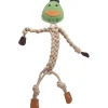 HuggleHounds Dilley Duck Natural Rope Knottie Large hondenspeelgoed< Hondenartikelen