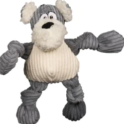 Hondenartikelen-HuggleHounds Roscoe HuggleMutt Knottie Plush hondenspeelgoed