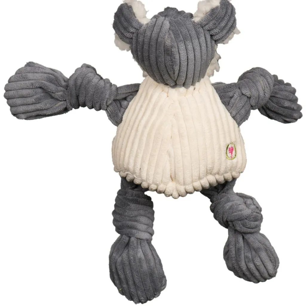 Hondenartikelen-HuggleHounds Roscoe HuggleMutt Knottie Plush hondenspeelgoed