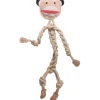 HuggleHounds Stuey Sock Monkey Natural Rope Knottie Large hondenspeelgoed< Hondenartikelen