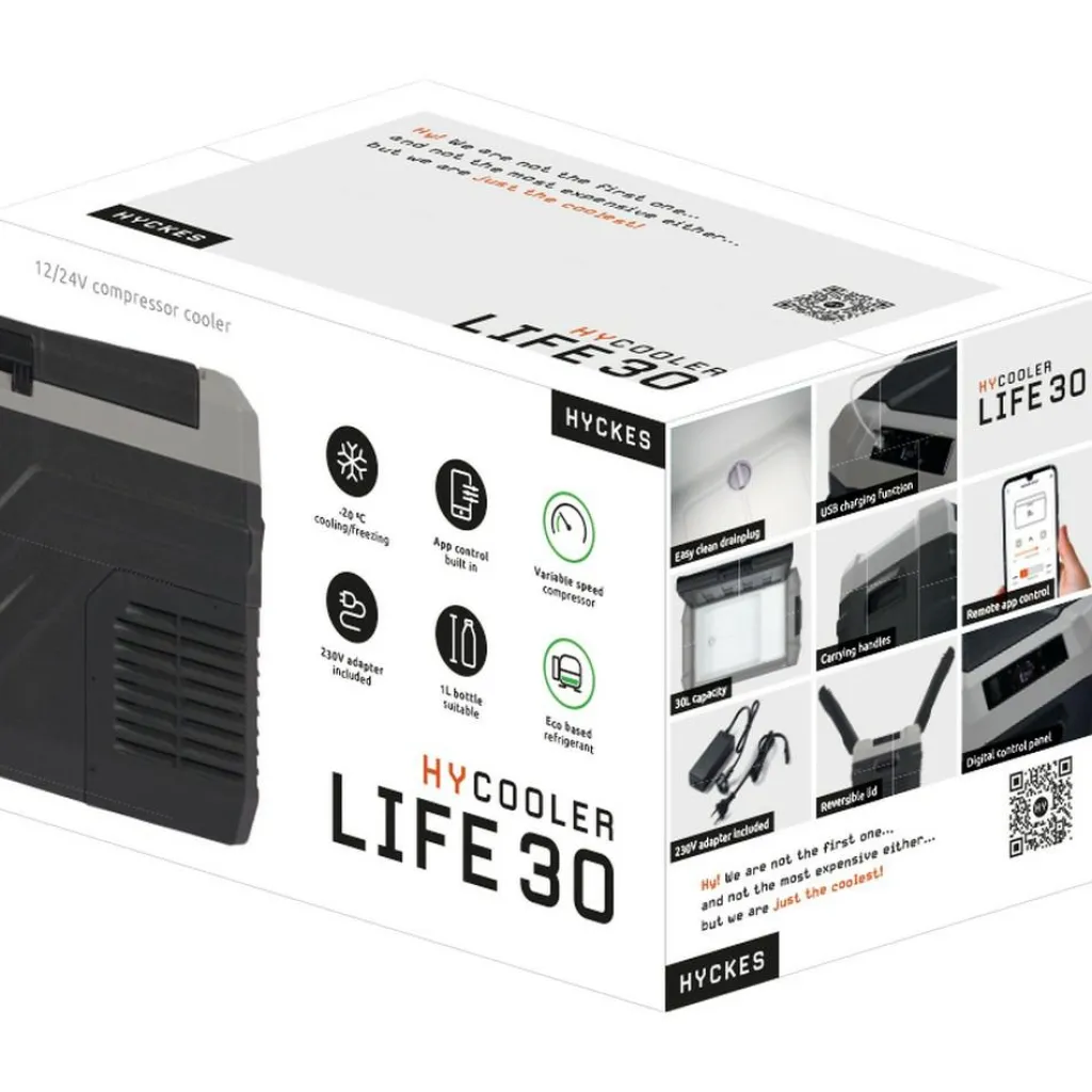 Koelboxen-Hyckes HyCooler Life 30 compressor koelbox