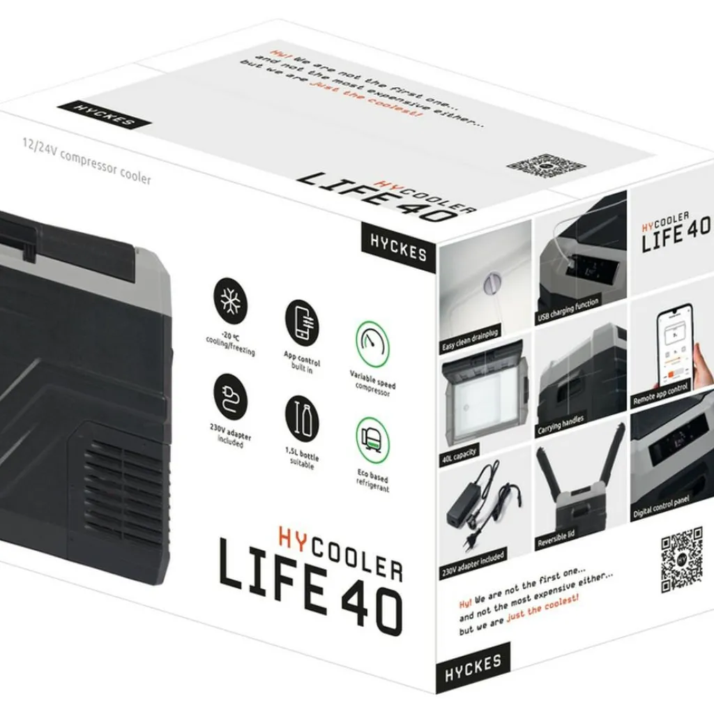 Hyckes HyCooler Life 40 compressor koelbox< Koelboxen
