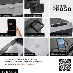 Hyckes HyCooler Pro 50 compressor koelbox< Koelboxen