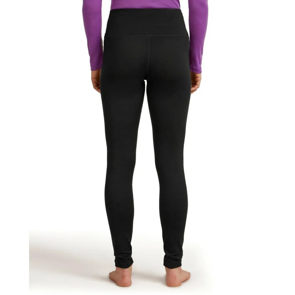 Thermokleding|Wintersport-Icebreaker 200 Oasis High Rise thermobroek dames black