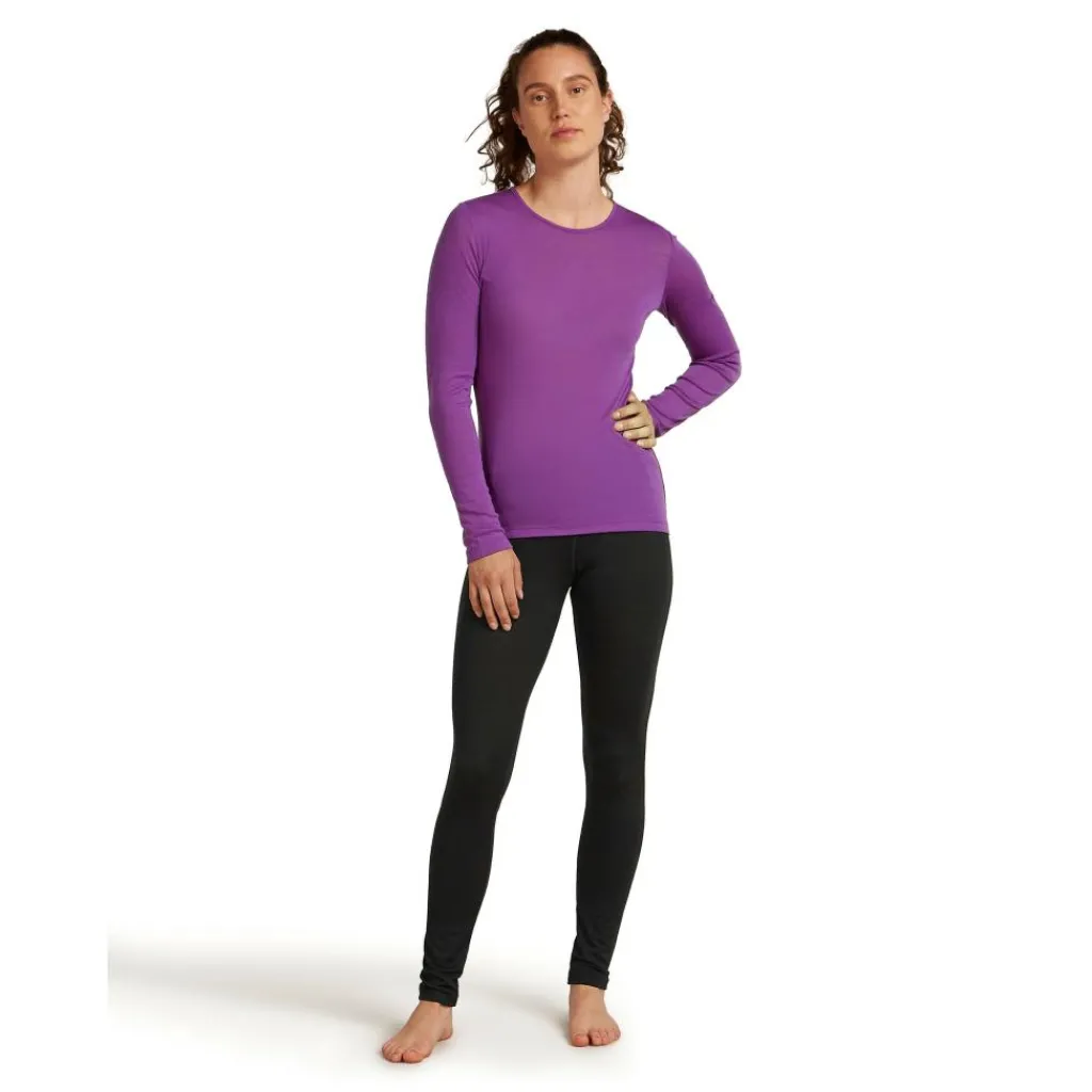 Thermokleding|Wintersport-Icebreaker 200 Oasis High Rise thermobroek dames black