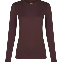 Thermokleding|Wintersport-Icebreaker 200 Oasis LS thermoshirt dames java