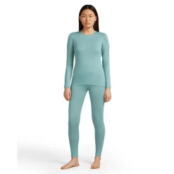 Icebreaker 260 Tech LS Crewe thermoshirt dames hydro< Thermokleding|Wintersport