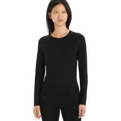 Icebreaker 260 Tech LS thermoshirt dames black< Thermokleding|Wintersport