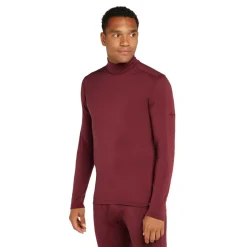 Icebreaker 260 Tech LS Turtleneck thermoshirt heren port< Thermokleding|Wintersport
