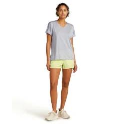 Icebreaker Drayden Reversible shirt dames grey quartz< Outdoor Shirt