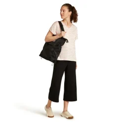 Outdoor Shirt-Icebreaker Drayden Reversible Stripe shirt dames ecru heather desert sand