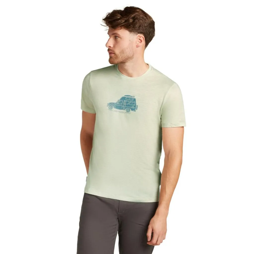 Outdoor Shirt-Icebreaker Merino 150 Tech Lite Cosy Camper shirt heren ashen