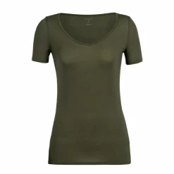 Icebreaker Siren Sweetheart shirt dames loden< Sportondergoed