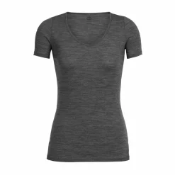 Sportondergoed-Icebreaker Siren Sweetheart shirt dames gritstone heather