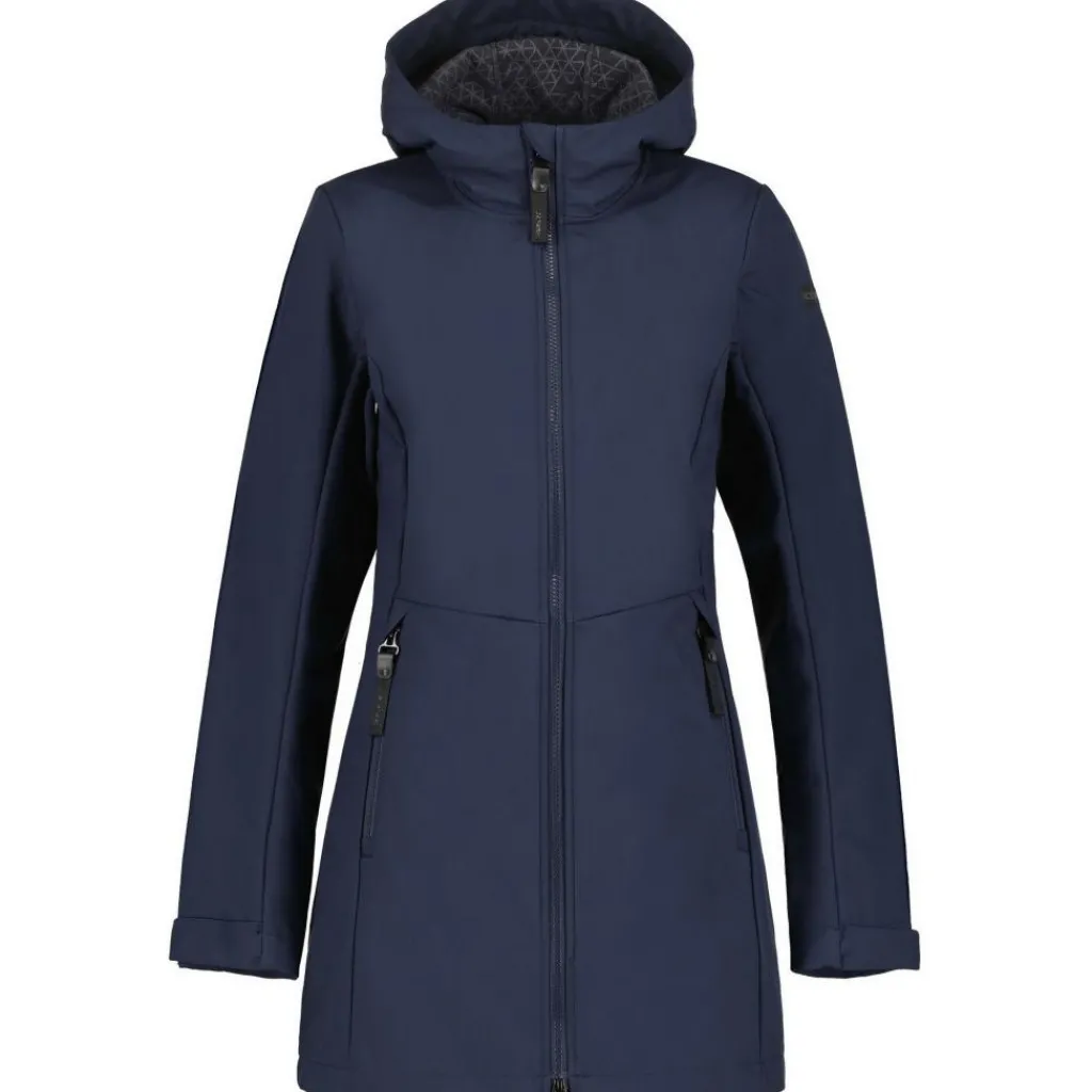 Outdoor Jack-Icepeak Alamosa parka softshell jas dames dark blue