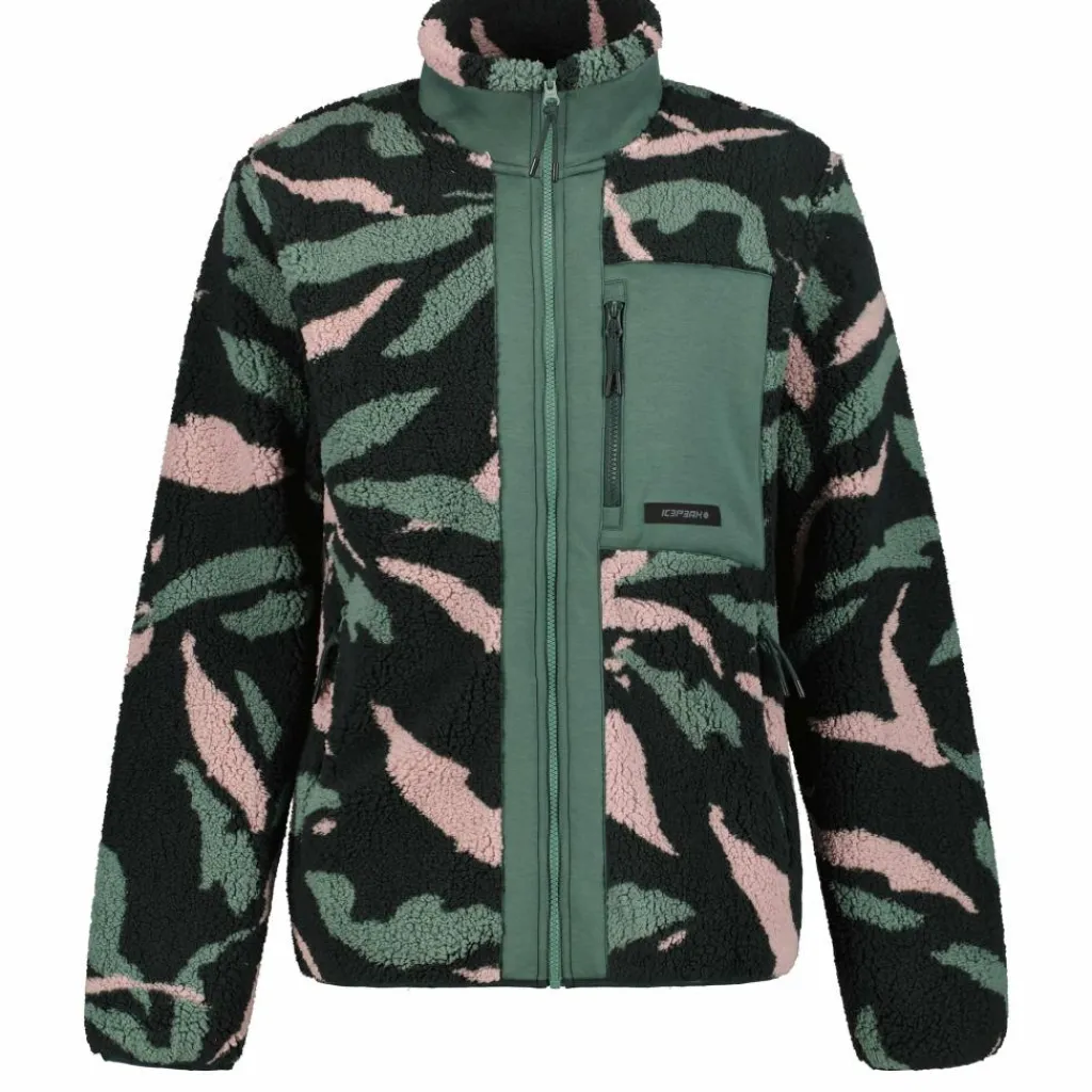 Icepeak Ardese fleece vest heren dark green< Fleece Vest