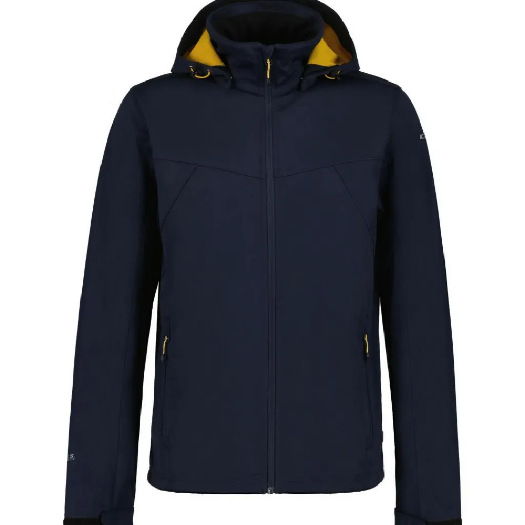 Outdoor Jack-Icepeak Biggs softshell jas heren yellow dark blue