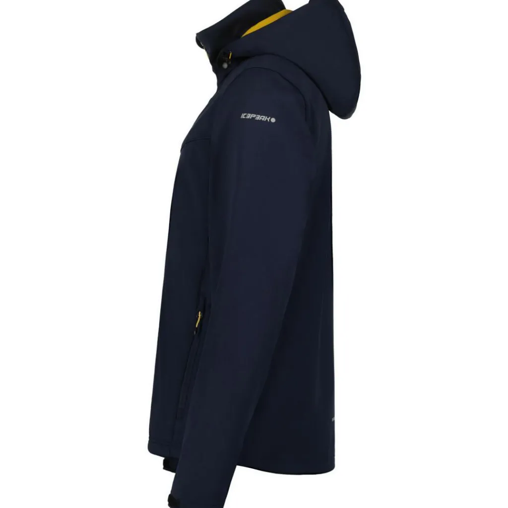 Outdoor Jack-Icepeak Biggs softshell jas heren yellow dark blue