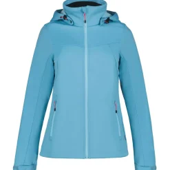 Icepeak Boise softshell jas dames light blue< Outdoor Jack