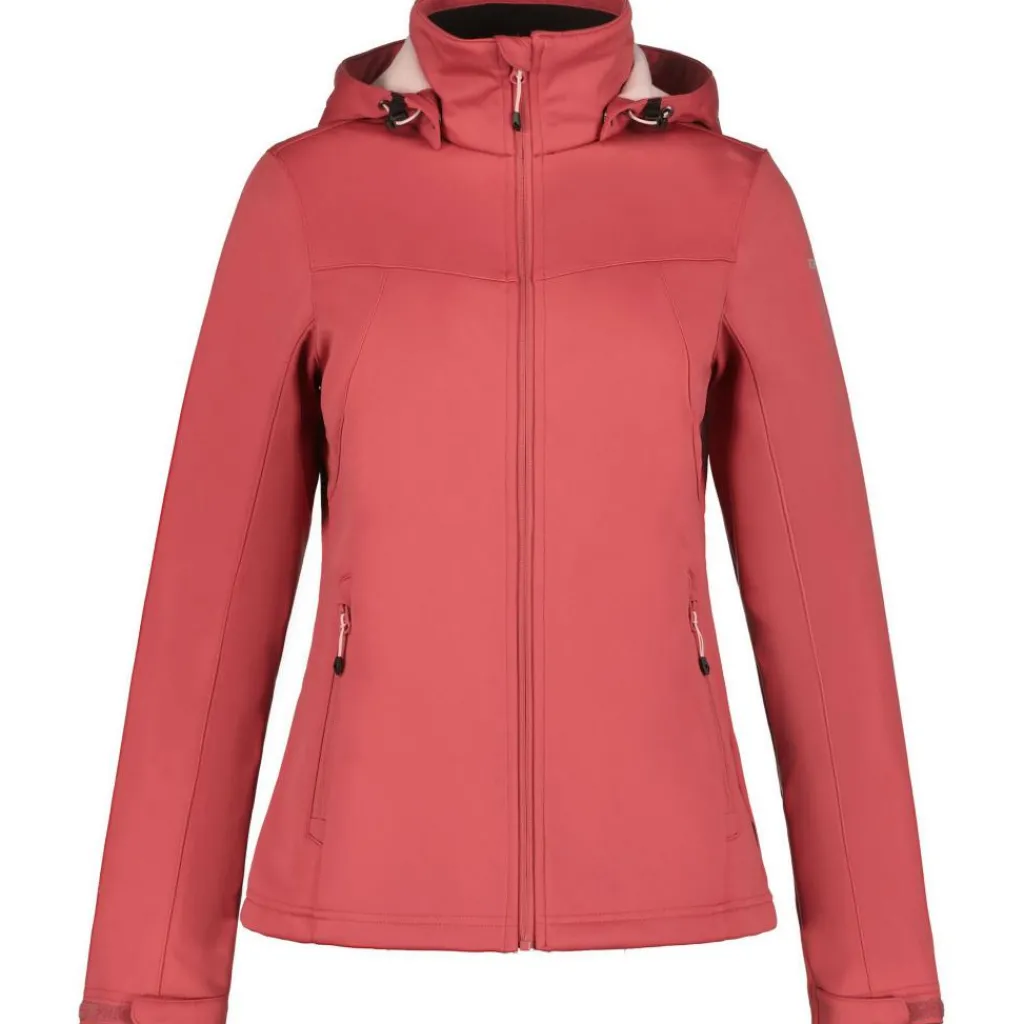 Outdoor Jack-Icepeak Boise softshell jas dames raspberry