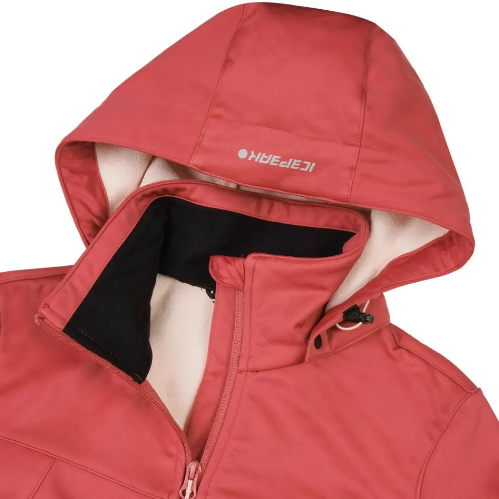 Outdoor Jack-Icepeak Boise softshell jas dames raspberry