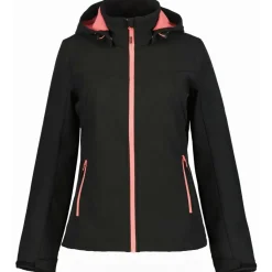 Outdoor Jack-Icepeak Brenham softshell jas dames black