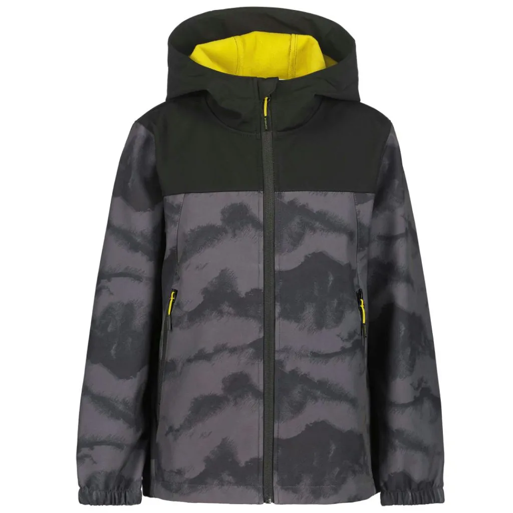 Outdoor Jack-Icepeak Kremmen softshell jas junior donkergrijs