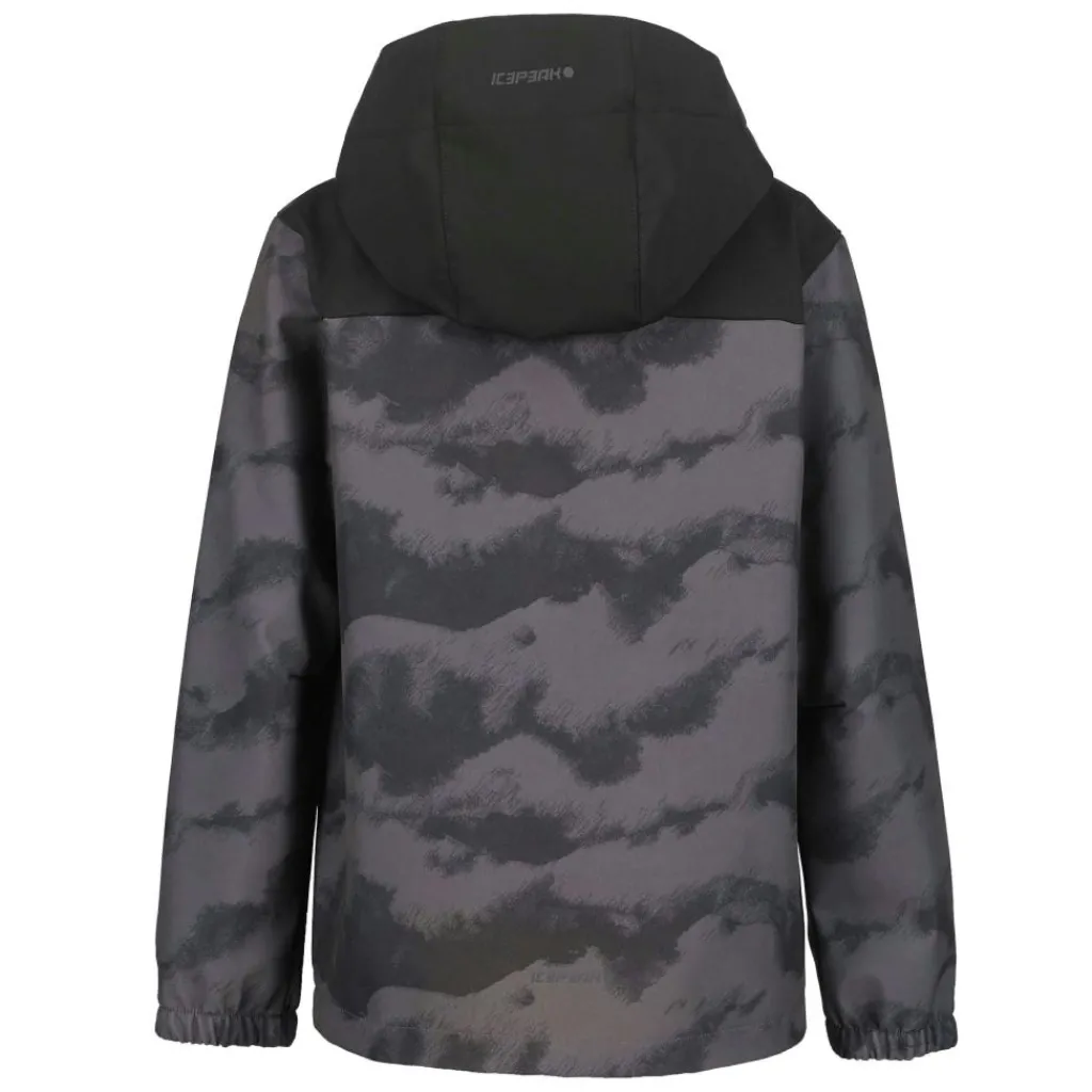 Outdoor Jack-Icepeak Kremmen softshell jas junior donkergrijs