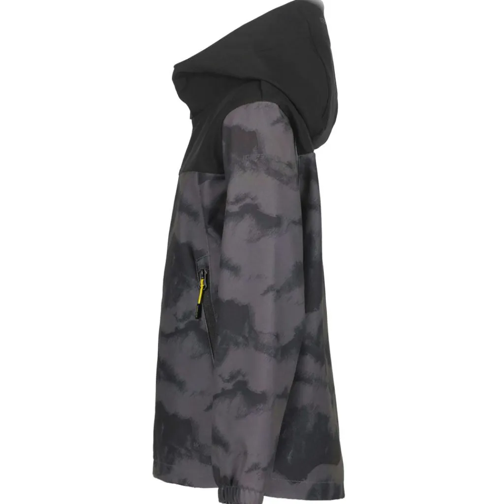 Outdoor Jack-Icepeak Kremmen softshell jas junior donkergrijs