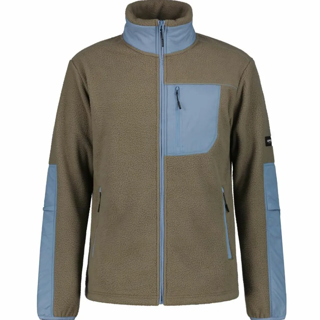 Fleece Vest-Icepeak Mohawk fleece vest heren antique green