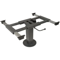 Ilse Lifttafelpoot draaibaar en verschuifbaar antraciet< Tafelpoten