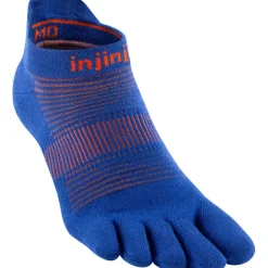 Hardloopkleding-Injinji Run Lightweight No-show hardloopsokken sapphire
