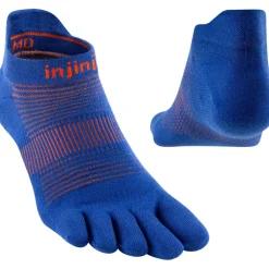 Hardloopkleding-Injinji Run Lightweight No-show hardloopsokken sapphire
