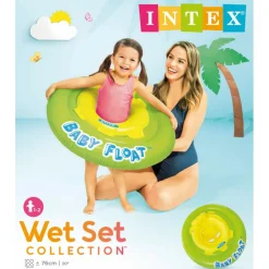 Zwemmen & Duiken-Intex Baby drijfstoel 1 tot 2 jaar green yellow