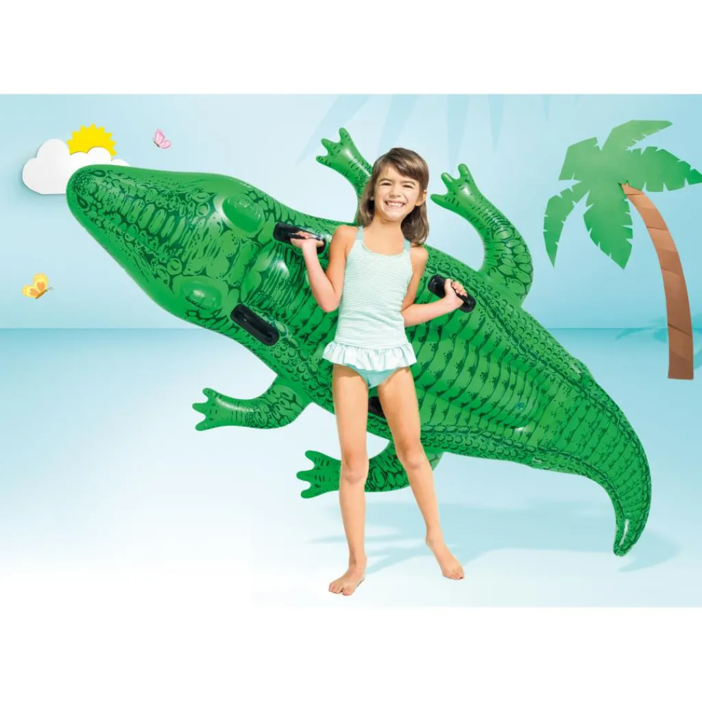 Intex Giant Gator Ride-On opblaasdier< Fun