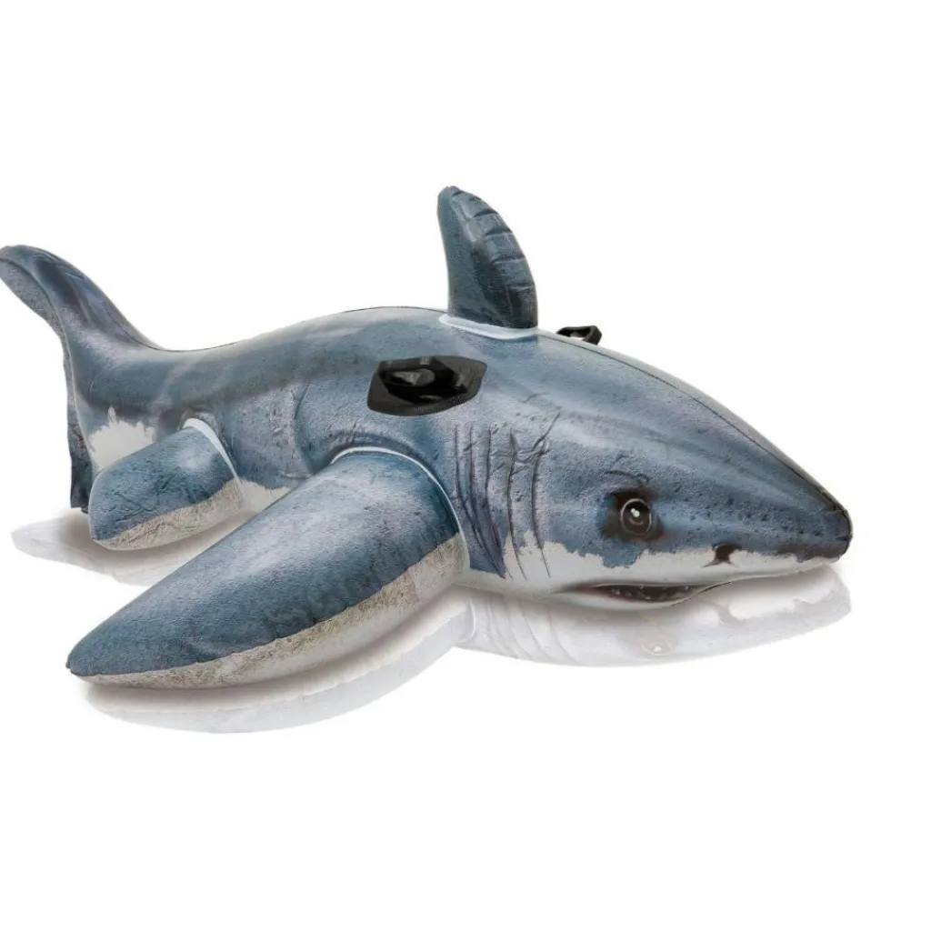 Fun-Intex Great White Shark Ride-On opblaasdier