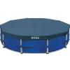 Zwembad Accessoires-Intex Metal Frame Pool Cover 457 afdekzeil