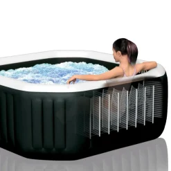 Intex PureSpa Jet & Bubble Deluxe opblaasbare spa 4  personen< Opblaasbare Spa